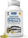ANDREW LESSMAN מקסימום אומגה 3 Mint - 30 Softgels - Ultra-Pure, שמן אומגה 3 גבוה. DHA גבוה, No Stomach Upset, No Contaminants, No Mercury. קל ל-Swallow Softgels