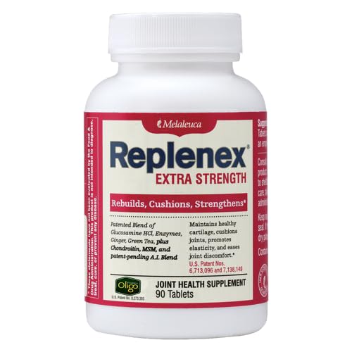 Melaleuca Replenex ReBuilds Joint Health. גלוקוזאמין Calcium (90 טבליות)