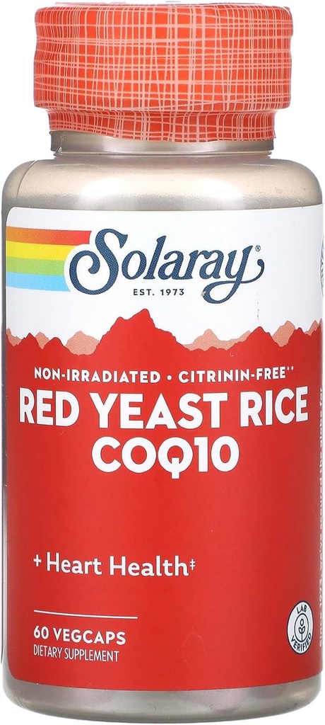 Sunay Red Yeast Rice Plus CoQ-10-60 קפסולות צמחוניות