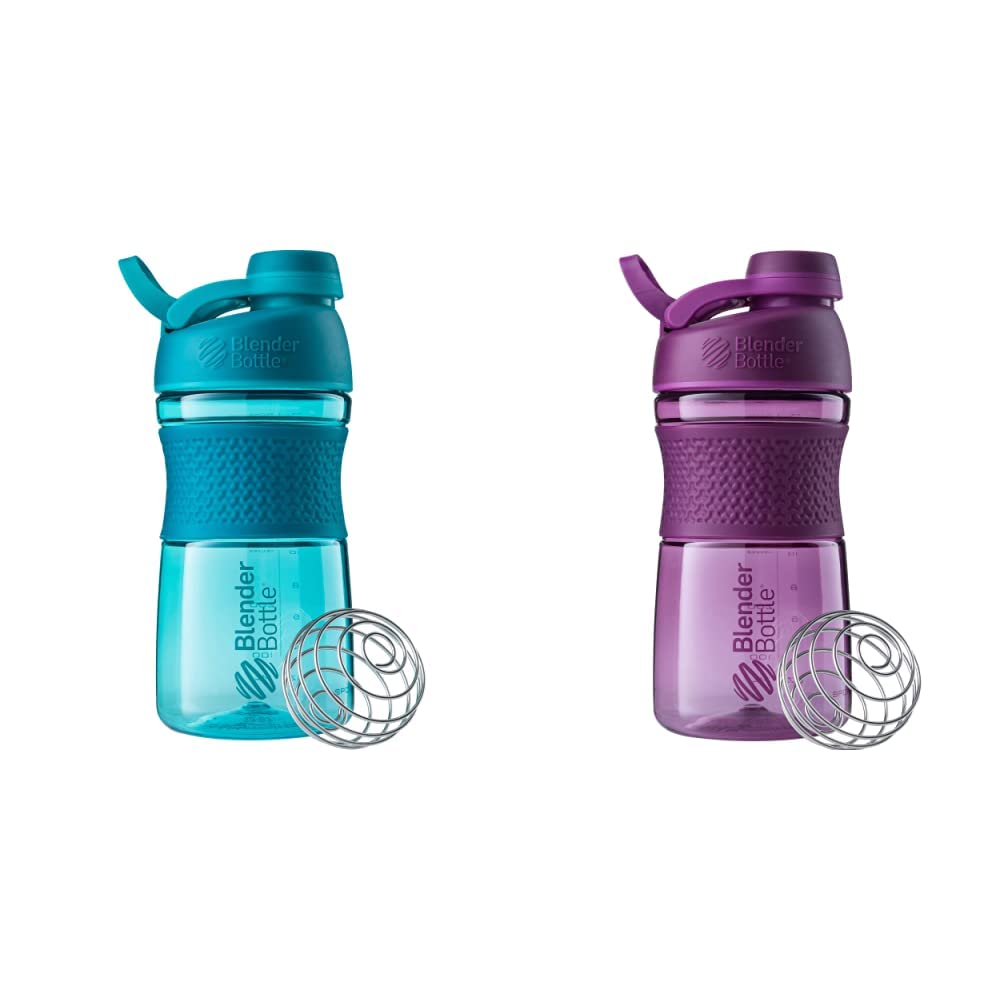 בלנדר בוטל 20Ounce SportMixer Shaker Bottles with BelerBall Wire Whisk, Plum ו Tealal