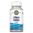 KAL Lithium Orotate 5 מ"ג | שירות נמוך של Chelated Lithium Orotate עבור Bioavailability & Mood תמיכה | in Organic Rice Bra Extract Base