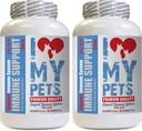 I LOVE MY PETS LLC cat Immune System Boost - CAT Immune Support - Booster - Healthy Supplement - cat Liver Food - 120 Treats (2 Bottles)