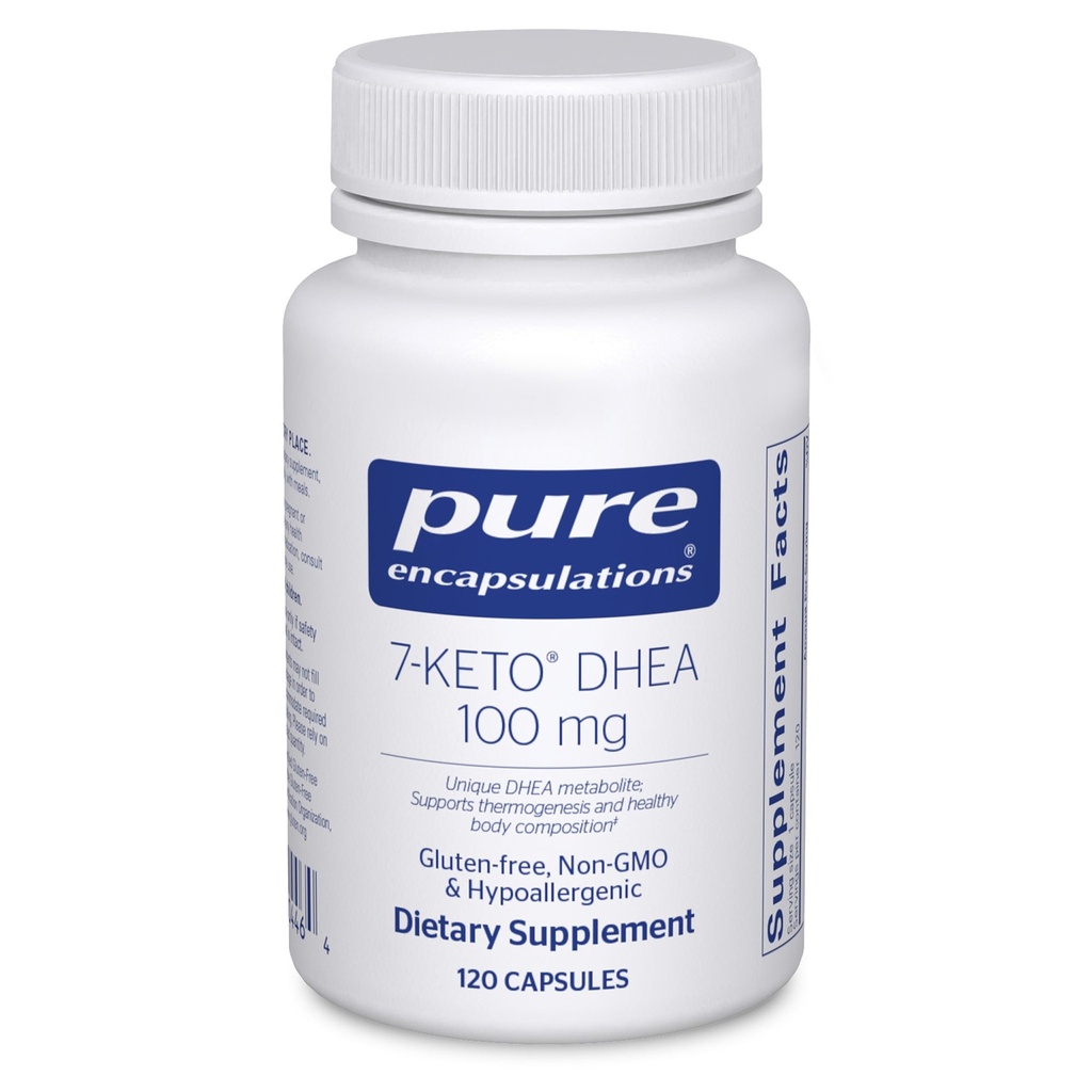 טהור Encapsulations 7-Keto DHEA 100 מ"ג | תוספת ייחודית DHEA Metabolite לתמיכה Thermogenesis וטיפוח גוף בריא *