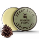 Striking Viking Beard Balm for Men - Leave in Beard Conditioner - Styling Balm Made עם באופן טבעי Derived Beard Butter, Argan & Jo Joba Oils (2 Ounce (Pack of 1), Cedar Scent)