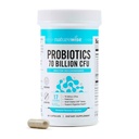 NatureWise Probiotics 70 מיליארד CFU - 17 סטרינס + אורגני Prebiotics - Immune, Digestive & Gut Health Support for Women & Men - Vegetarian, Gluten-Free, non-GMO - 60 קפסולות.