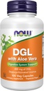 עכשיו תוספי מזון, DGL עם Aloe Vera (Deglycyrrhizinated Licorice) תוספי תזונה, 100 ואג קפסולות