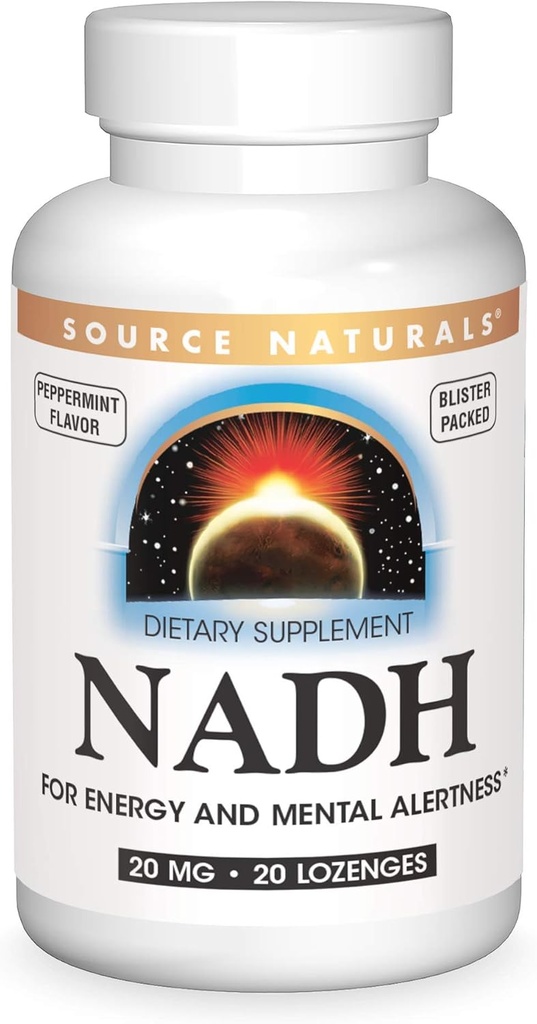 מקור: Naturals NADH 20mg, Boost Energy and Mental Alertness