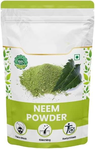 אבקת איברים Neem, Pimples Skin Brighting Evens Skin Tone Beauty Food Class Natural Herba -100 גרם
