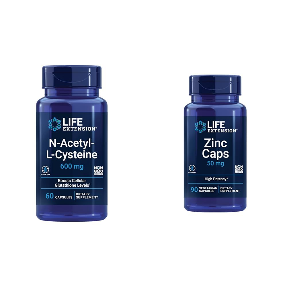 ההרחבה N-Acetyl-L-Cysteine (NAC) & Zinc Caps