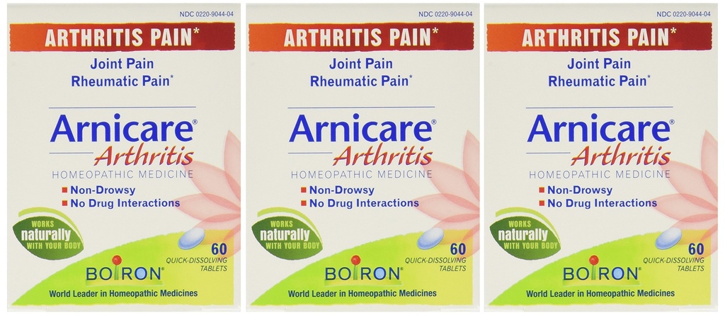 Boiron Arnicare Arthritis - 60 טבליות 60 Count (Pack of 3)