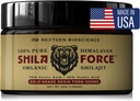 ShilaForceTM Shilajit Pure Gold-Grade Wild-Harvested ההימלאיה אורגנית Live Resin - 500 מ"ג 70% Fulvic Acid & 10% Humic Acid עם 85+ Trace מינרלים, 30g מיוצר בארה"ב, בראון