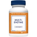 ויטמין Shoppe Multi Enzyme - מסייע לתמוך את Digest & Absorption של חלבונים, פחמימות ושומן (100 טבליות)