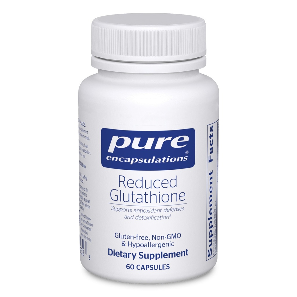 תכונות טהורות מופחתות Glutathione | Hypoallergenic Antioxidant תוסף לתמיכה Liver and Cell Health * | 60 קפסולות