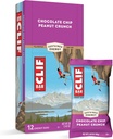 Clif Bars - Energy Bars - Chocolate Chip Peanut Crunch - Made with Organic Oats - Plant Based Food - Vegetarian - כשר (2.4 Ounce חלבונים Bars, 12 Count)