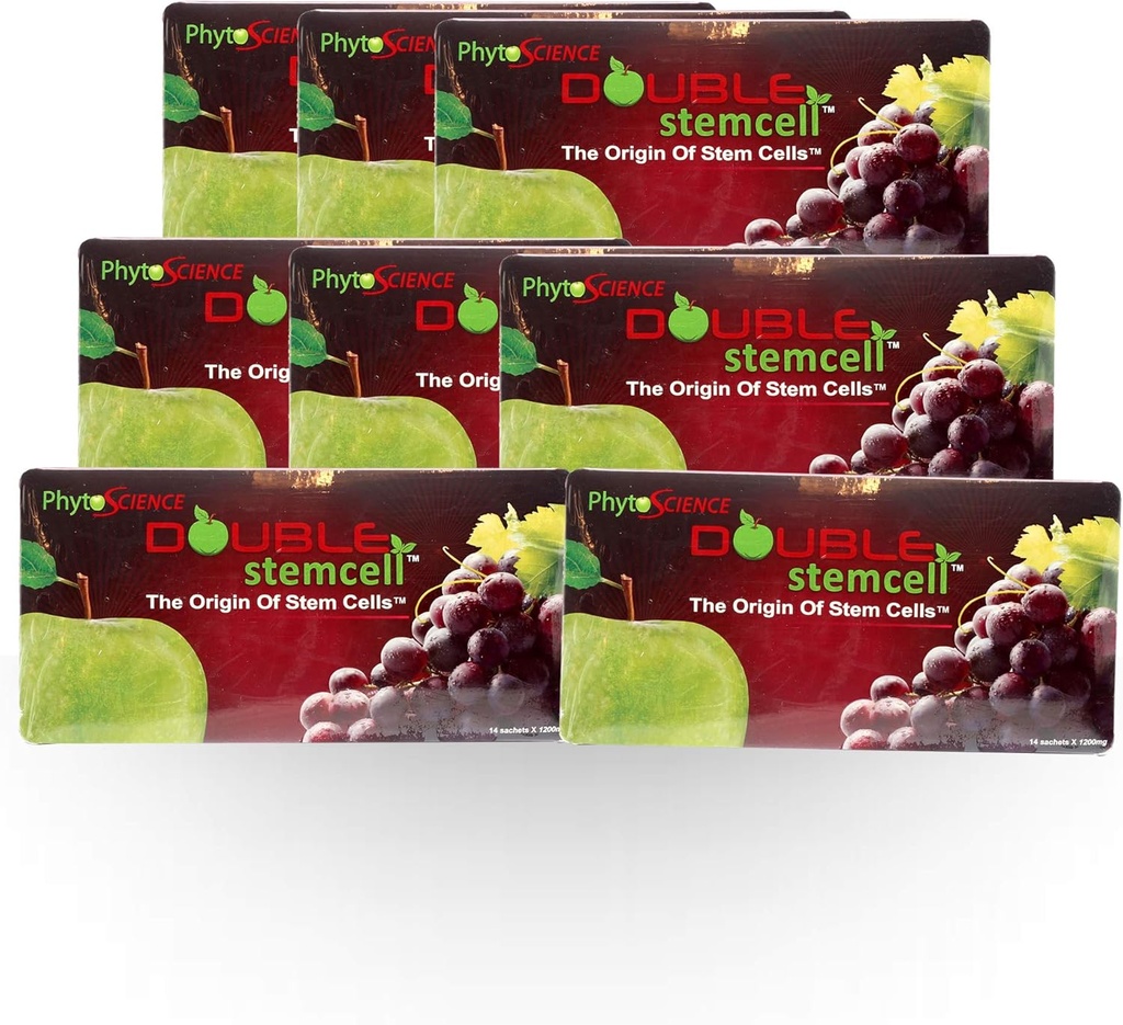 8X Phytoscience Double Stemcell - Anti Aging פורמולה עם Apple ו Grape גזע חופשי אקספרס משלוח