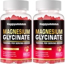 Magnesium Glycinate Gummies 1000mg - סוכר חינם Magnesium Potassium תוספת עם ויטמין D, B6, CoQ10 עבור Calm Mood & Sleep Support - 120 Strawberry חניכיים