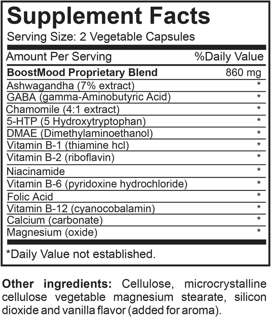 BoostMood Natural Mood תמיכה תזונתית