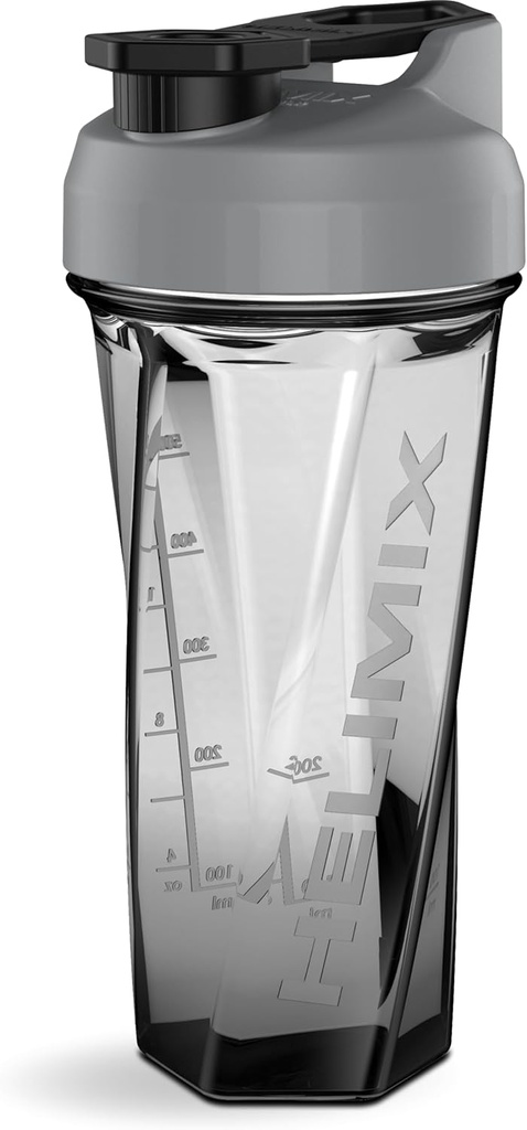 HELIMIX 2.0 וורטקס בלנדר שאקר בקבוק מחזיק עד 28oz | No Banding Ball or Whisk | USA Made | Portable Pre Workout Whey Protein Drink Shaker Cup