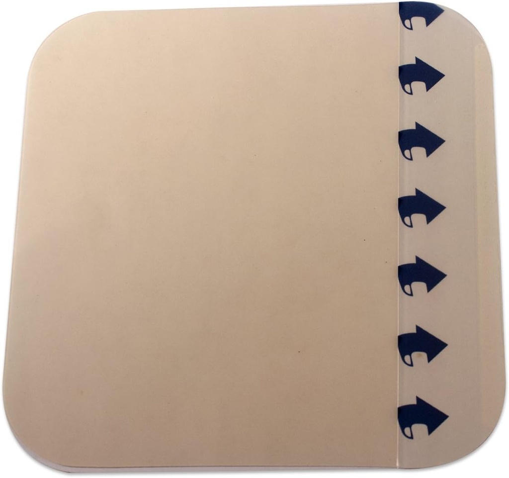 דינארקס דידרומה hydrocolloid Dressings, Sterile Moist Bandages for Wounds, 6 " x 6," אקסטרה ו-Free, Ships in Peel-Down Patches, 1 Box of 5 Dressings