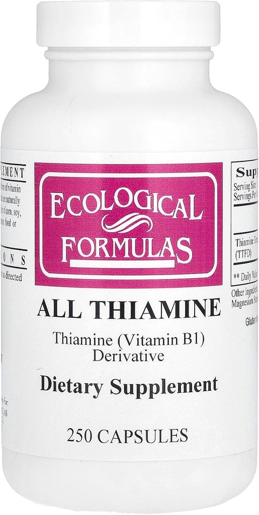 פורמולה אקולוגית All Thiamine, 250 קפסולות
