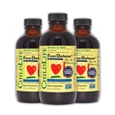 CHILDLIFE ESSENTIALS First Defense - Kids Immune Support, Immune Support for Kids, Toddlers 1-3, תינוקות 6 חודשים +, ויטמין Syrup with Elderberry, Zinc, Non GMO, Gluten Free - 4 Fl Oz (Pack של 3)