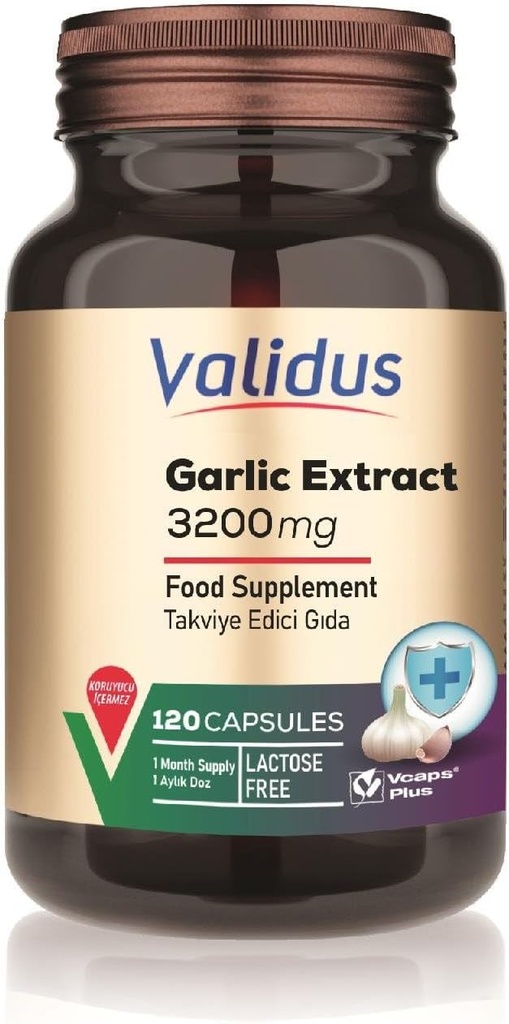 VALIDUS Garlic 3200 מ"ג 120 קפסולות