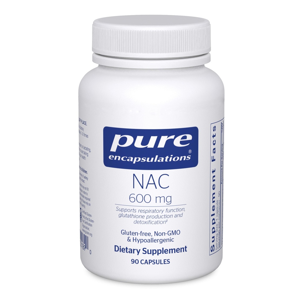 תכונות טהורות NAC 600 מ"ג - N-Acetyl Cysteine NAC עבור Lung Health & Immune תמיכה, Liver Support & Antioxidants * - עם Freeform N-Acetyl-L-Cysteine - 90 קפסולות