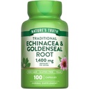האמת של הטבע Echinacea Goldenseal קפסולות | 1400mg | 100 Count | טבעוני, non-GMO & Gluten Free Supplement