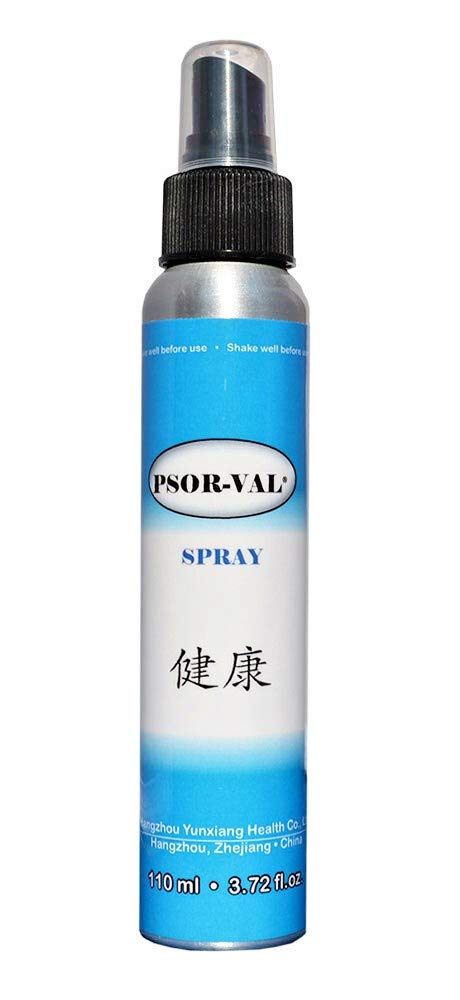 PSOR-VAL Fast-Acting Zinc Pyrithione Skin Disorder Spray for Psoriasis, Dermatitis ו- Eczema סימפטומים (3.72 Fl Oz / 110 מ"ל)