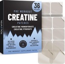 Pre Workout Creatine Patches - 36 Pcs | Creatine Monohydrate & Pyruvate | אנרגיה תומכת & שריר התאוששות | Easy-to-Use Adhesive Patches for Gym, Fitness, and Active Lifestyle