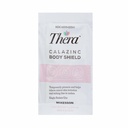Thera Calazinc Body Shield, Calamine עם Zinc Cream[עריכת קוד מקור | עריכה] - Skin Barrier Ointment for Eczema, Psoriasis, Diaper Rash - Individual Packets, 4 g Packet