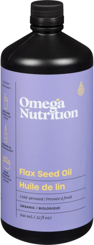 אומגה תזונה Flax Seed Oil, 32-Ounce