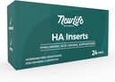 NewLife Naturals Hyaluronic Acid Vaginal Suppositories עבור נשים, Vaginal Moisturizer, יבשה Irritation Discomfort, Postpartum, Menopause הקלה ותמיכה, 24 הכניסות, 2 חודשים אספקת מזון