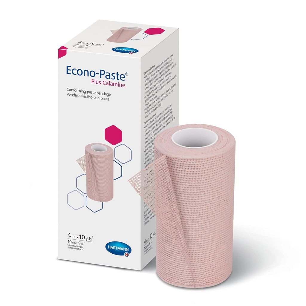 הרטמן 47410000-99-Paste Conforming Zinc-Oxide Paste Bandage with Calamine,  Latex-Free, 4" Width, 10 yd אורך (Pack of 12)