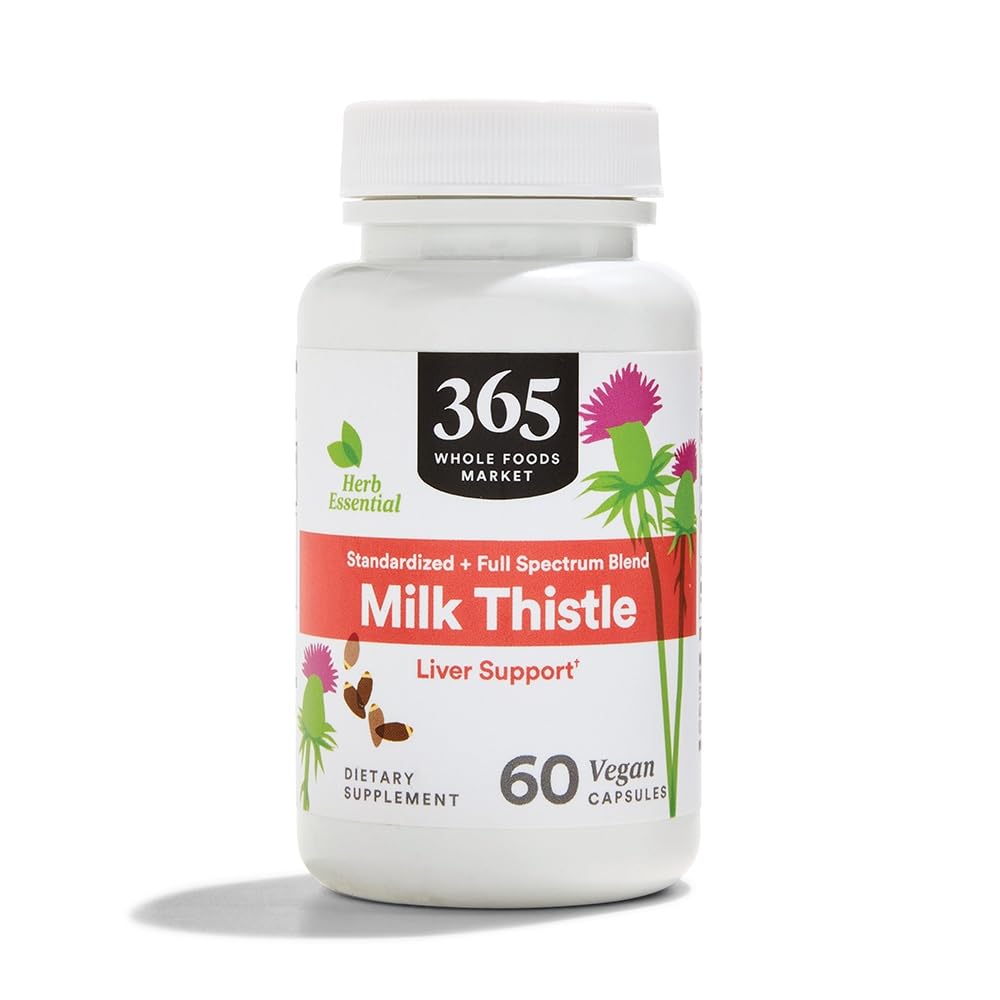 365 על ידי Whole Foods Market, Milk Thistle, 60 Count