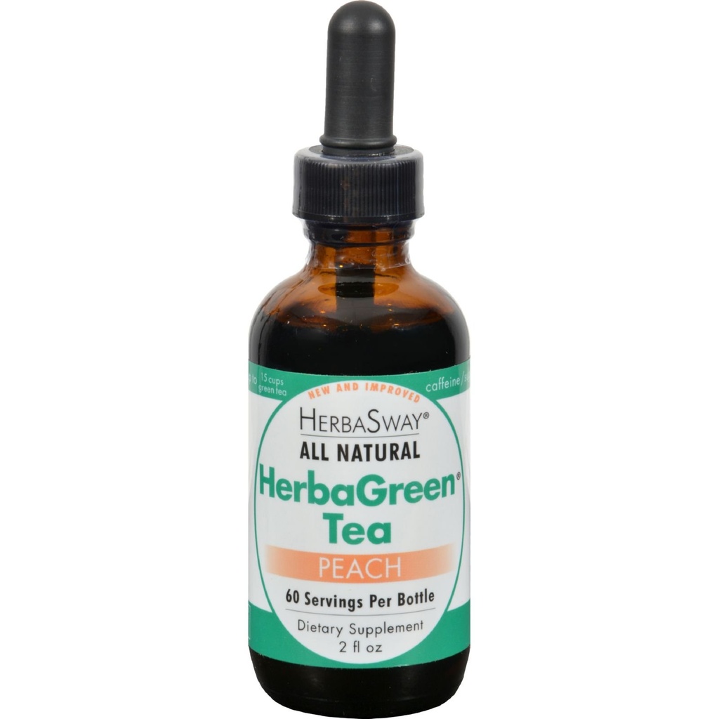 Herba Sway - Herbagreen Tea Peach, 2 fl oz נוזל