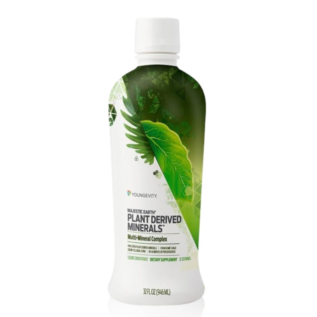 צמח Youngevity Plant Derived מינרלs Multi-Mineral Complex | Made From Humic Shale | טופס קולואיד נוזלי 32 משרתים (32 Fluid Oz (Pack of 1)