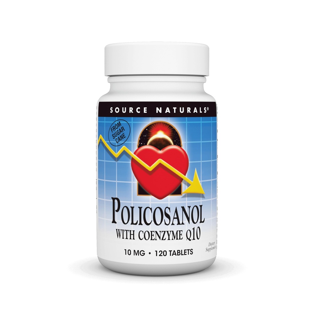 מקור Naturals Policosanol עם Coenzyme Q10, 10 Mg -120 טבליות