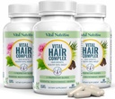 תרכובת שיער Vital - Hair Growth ויטמינים לנשים וגברים -Biotin & ויטמין B -Hair Growth תוסף שיער בריא וציפורים -Hormone & Gluten חינם - Hair ויטמינים לנשים