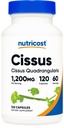 Accost Cissus Quadrangularis (1200 מ"ג) 120 קפסולות - 60 משרתים, Gluten Free, non-GMO ו- Vegetarian Friendly