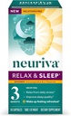 NEURIVA Melatonin חינם Sleep Aid תוספת עם L-theanine כדי לעזור לך להירגע & Ashwgandha לתמוך שינה מנוחה, כך שתוכל להתעורר רענון, 30ct קפסולות
