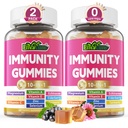 10 ב 1 Immune תמיכה תוספת חניכיים, w / Echinacea, Elderberry ויטמין C ו Zinc, Selenium, ויטמין D3 5000IU, Magnesium, Daily Immune Booster Multivitamin, עבור Antioxidant העצם אנרגיה, 2 Pack