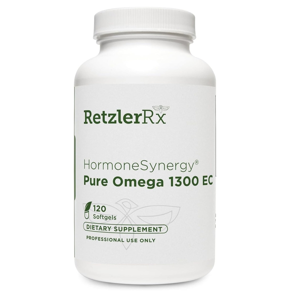 הורמון אומגה 1300 EC Fish Softgels - High-Strength אומגה 3 תוספת עם Absorption משופרת - IFOS מאומת, Enteric Coated, 600 מ"ג EPA, 260 מ"ג DHA - 120 הרוזן