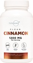 סוג Zero Ceylon Cinnamon קפסולות (1200 מ"ג | 120 קפסולות) - טבעי, non-GMO, Gluten Free, Organic Cinnamon Bark תוסף