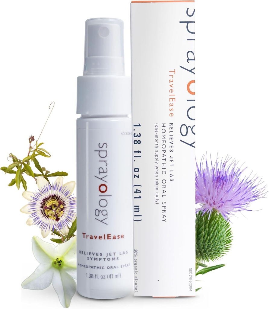 Sprayology TravelEase | Homeopathic Jet Lag Relief Spray