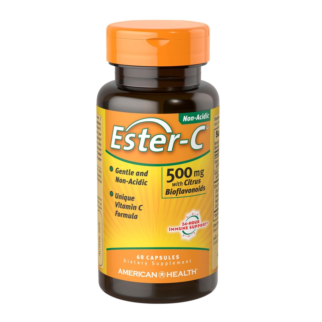 Ester-C 500 מ"ג עם Citrus Bioflavonoids American Health Products 60 VCaps