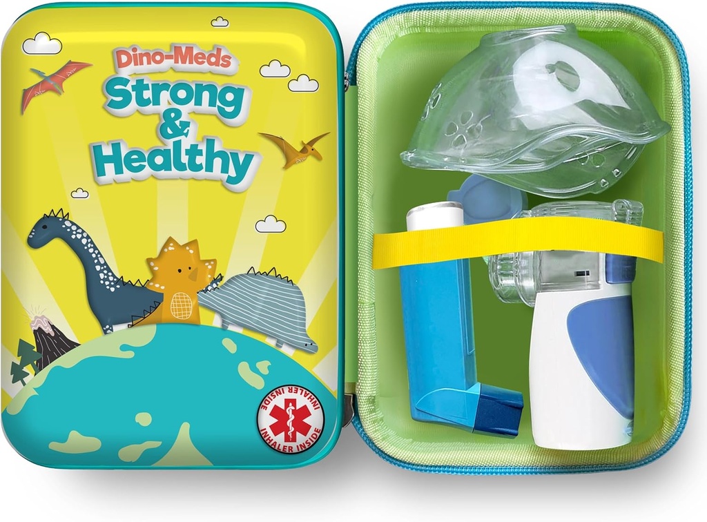 Vivélle נושא את המקרה עבור Portable Handמוחזקים Inhaler Nebulizer Machine for Adults and Kids, Asthma Inhaler Travel Case, Handied Mesh Atomizer Machine Holder, Inhaler Spacer Bag. מקרה רק