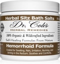 Dr. Cole's Herbal Sitz Bath Soak - מלחי אמבט צמחיים אורגניים לנוחות ולהרגעה - Gentle, Natural Formula - (White)