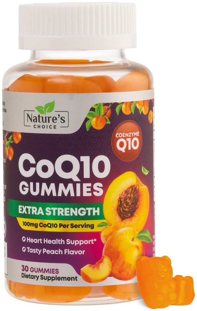 CoQ10 חניכיים למבוגרים 100 מ"ג - 3X כוח, Absorption גבוהה, תוסף Antioxidant לתמיכה בריאות הלב אנרגיה ייצור, Ultra Coenzyme Q10 ויטמינים, Coq 10 תוספי מזון - 30 CoQ10 מסטיקנים