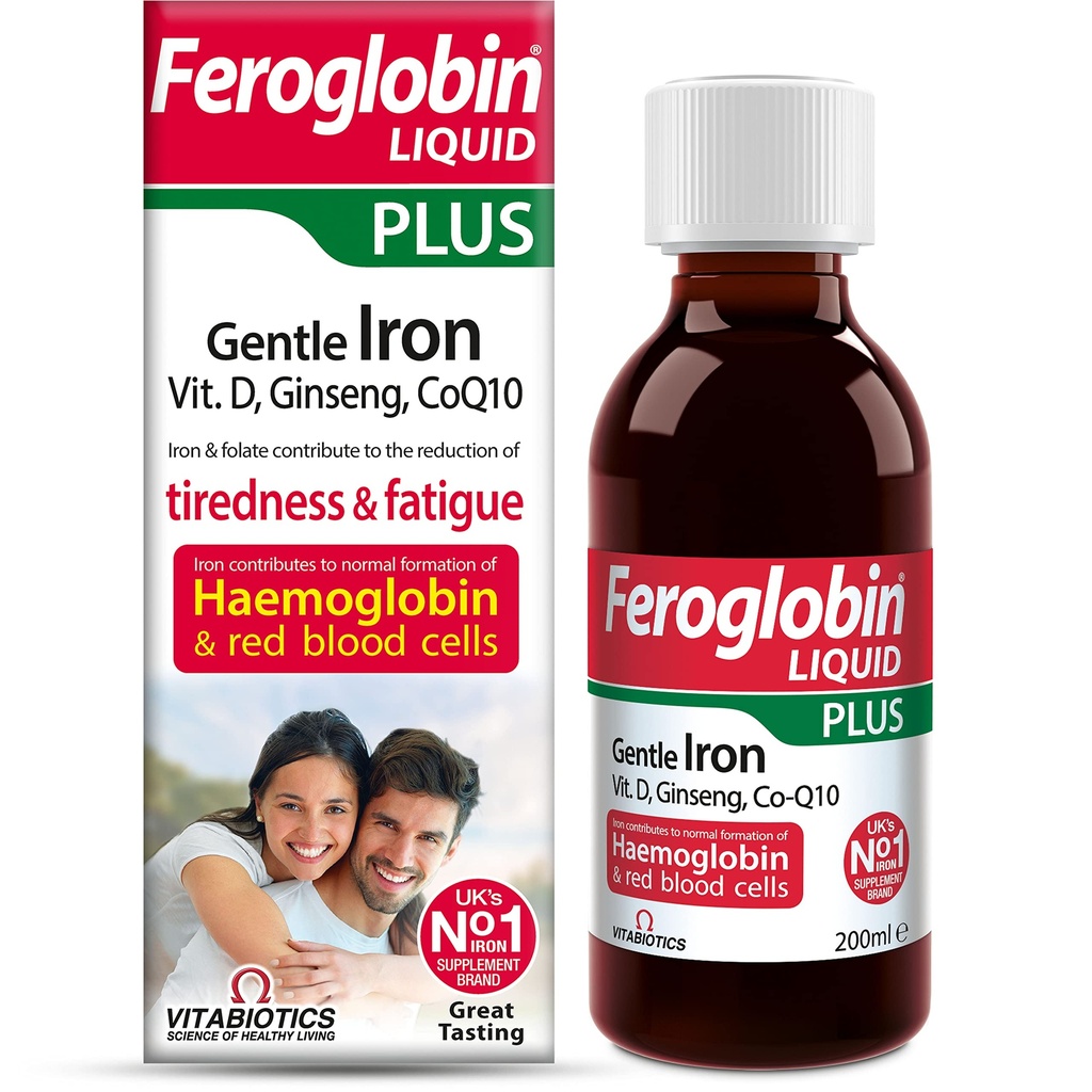 Vitabiotics Feroglobin 200ml Plus נוזל